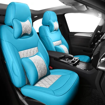 Изготовленные на заказ чехлы для автомобильных сидений с бриллиантами для MG4 MULAN 2022, роскошные Кожаные чехлы для автомобильных сидений, аксессуары, интерьеры, полный комплект