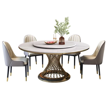 Столовый столик в скандинавском стиле, обеденные столы из роскошного золота, Высокие Овальные обеденные столы, современная роскошная мебель Eetkamerstoelen LSL20XP