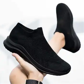 количество 39 нетто самые популярные товары 2023 Мужские кроссовки для ходьбы, черные и белые, дешевая мужская спортивная обувь, низкая цена YDX2