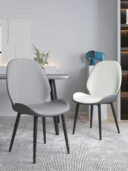 Обеденные стулья из искусственной кожи, Современная Многофункциональная Роскошная кухня, Табуреты для отдыха, Обеденные стулья, мебель для гостиной и столовой