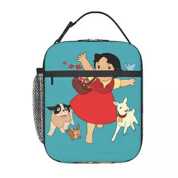 Изготовленная на заказ сумка для ланча Alps Mountain Girl Happy Heidi для мужчин и женщин с термоизоляцией для офиса для взрослых