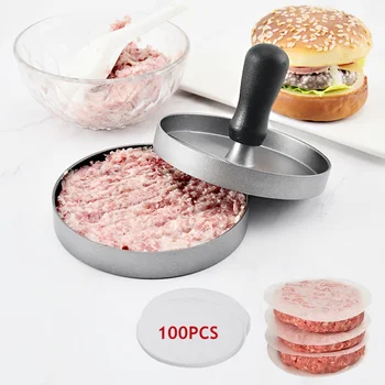 Кухонная форма для гамбургеров, пресс для мяса, кухонный инструмент, форма для гамбургеров, пресс для мяса, шлифовальный инструмент для выпечки