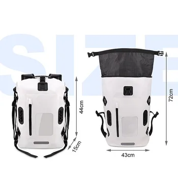 Водонепроницаемая сумка из ПВХ Большой емкости для альпинизма, водонепроницаемый рюкзак для дайвинга, плавания, водонепроницаемая сумка для сухого и влажного разделения.