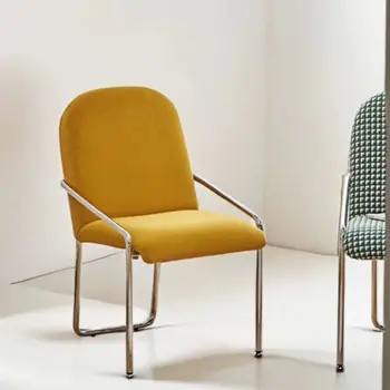Роскошные эргономичные обеденные стулья для балкона, обеденные стулья с акцентом от скандинавского дизайнера середины века Yemek Sandalyeleri Мебель для дома YQ50DC
