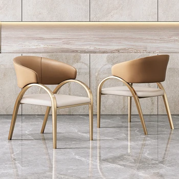 Роскошные обеденные стулья высокого класса, минималистичная современная домашняя гостиная, кабинет, стулья для отдыха, стулья со спинкой в итальянском ресторане