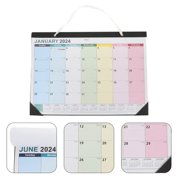 Настенный календарь на 2024 год Бытовой Ежедневный обратный отсчет Ежемесячных встреч в домашнем офисе Прочный