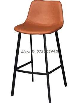 Скандинавский барный стул с простой современной спинкой барный стул бытовой высокий стул легкий роскошный барный стол кофейный высокий барный стул