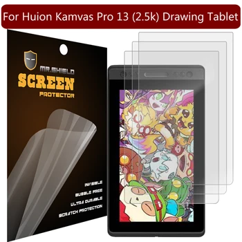 Mr.Shield [3 УПАКОВКИ] Разработан для планшета для рисования Huion Kamvas Pro 13 (2.5k) С антибликовой [матовой] защитой экрана (ПЭТ-материал)