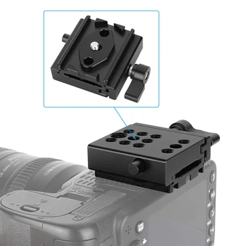 Комплект Зажимов для Быстроразъемной пластины HDRIG Камера Arca-Тип QR Опорная Плита с Тросовым Зажимом для Штативов Слайдеры Стабилизаторы