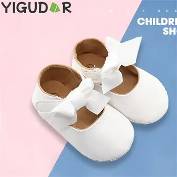 2023 Осенняя Детская обувь Кожаная Обувь для новорожденных Мальчиков и девочек Первые ходунки Princess Bowknot Baby Prewalker 
zapatos informales