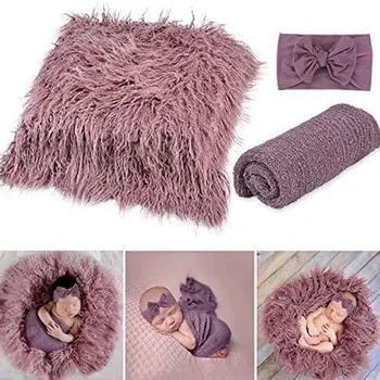 Повязка на голову, Комплект пеленальных одеял для новорожденных, Высококачественная Красивая Розовая Детская Обертка, Пеленальное Одеяло, Переносная Детская Кроватка