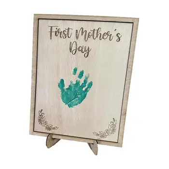 Набор для подписи отпечатков детских рук на Первый день матери, набор для подписи отпечатков рук, доска для подписи с памятью для детской комнаты с отпечатками детских рук