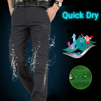 Летние дышащие легкие водонепроницаемые быстросохнущие брюки, мужские армейские военные длинные брюки, мужские тактические брюки-карго Плюс размер 4XL