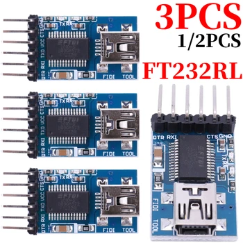 1-3 Шт. FT232RL FTDI USB 3,3 В 5,5 В к TTL Модуль Последовательного адаптера для Arduino FT232 Pro Mini USB К TTL 232