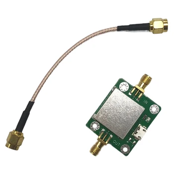 Малошумящий Радиочастотный Усилитель 50 М-6 ГГц с Коэффициентом усиления 20 ДБ и 50 ОМ Радиочастотный Усилитель с USB-портом Питания и кабелем SMA для Hackrf H2