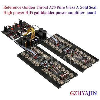 Эталонная Плата усилителя мощности Golden Voice A75 Pure Класса A Gold Seal Fever Audio высокой мощности HiFi для желчного пузыря
