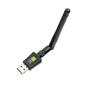 Бесплатный драйвер 600 Мбит/с 5/2,4 ГГц Сетевые Карты Wifi Адаптер USB Двухдиапазонная Антенна Локальной сети Ключ Wifi для Win 7 8 10 RTL8811