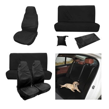 Чехол для автомобиля из черной ткани Оксфорд, чехол для передней задней подушки, водонепроницаемая защитная пленка, универсальный GTWS
