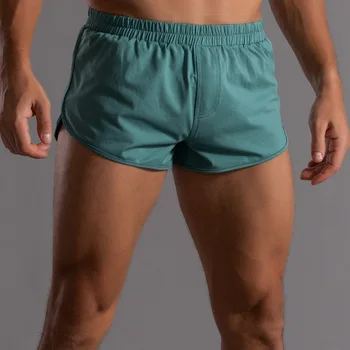 Мужские Повседневные хлопчатобумажные шорты 4XL с низкой талией, дышащие толстовки для фитнеса, спортивные тренировочные штаны для бега, штаны для сна, трусы