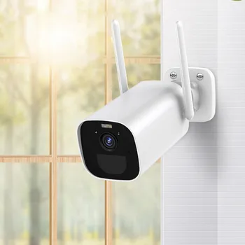 Беспроводная WiFi камера видеонаблюдения цветное видео ночного видения AI обнаружение движения для домашней безопасности ночного видения