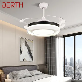 Подвесной потолочный вентилятор без лопастной лампы с дистанционным управлением Современный простой светодиодный светильник для домашней гостиной
