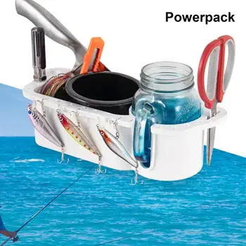 Ящик для хранения морской рыбалки, универсальный чехол для хранения с морским держателем, Многофункциональный контейнер для хранения рыболовных снастей на лодке.