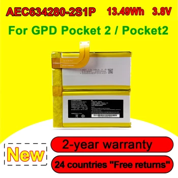 Аккумулятор для планшетного ПК 3,8 В AEC634280-2S1P для портативного игрового ноутбука GPD Pocket2 Pocket 2