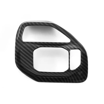 1 шт. Внутренняя кнопка режима вождения автомобиля, крышка панели, Декоративная отделка, автомобильные аксессуары, рисунок из углеродного волокна ABS для Dodge Ram 1500 2023