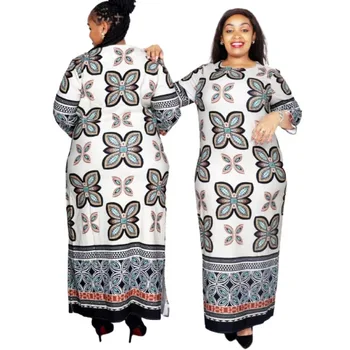 Африканские платья Для женщин, Длинное платье Макси Дашики, Летнее осеннее платье Абайя, женская Традиционная Африканская одежда Fairy Dreess