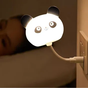 USB LED Light Портативный 5V Mini Panda Светильник для Банка Питания/компьютера Night Light Защищает Зрение Heart Light Ноутбук Cute Light