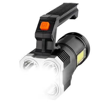 Мощный фонарик Мощный фонарик с возможностью зарядки от USB, яркая портативная лампа, светодиодный индикатор питания