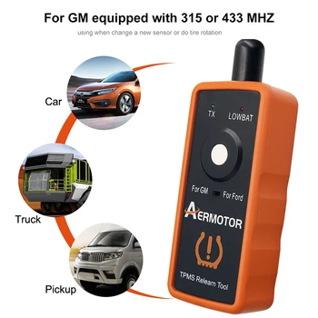 Aermotor 2 в 1 TPMS Датчик контроля давления в шинах Сканер El-50448 Для GM/Opel EL-50449 Инструмент активации Tpms Для Ford Бесплатная доставка