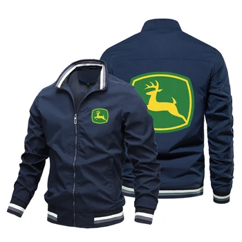 2023 Новая весенне-осенняя мотоциклетная повседневная мужская куртка с логотипом оленя, ретро мотоциклетная ветрозащитная модная куртка с логотипом автомобиля