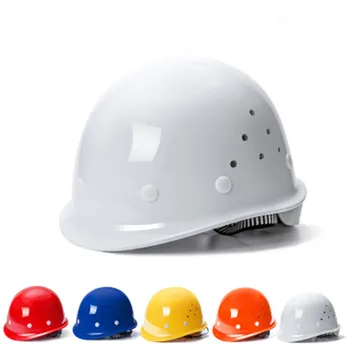 Защитный шлем из стеклопластика, утолщенный дышащий шлем для защиты строительных площадок от ударов четырьмя колесами
