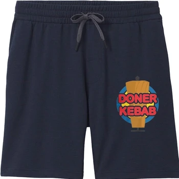 Doner Kebab King Графические забавные шорты Мужские Винтажные шорты из 100% хлопка для мужчин с круглым вырезом, шорты с коротким рукавом, шорты с графическим принтом