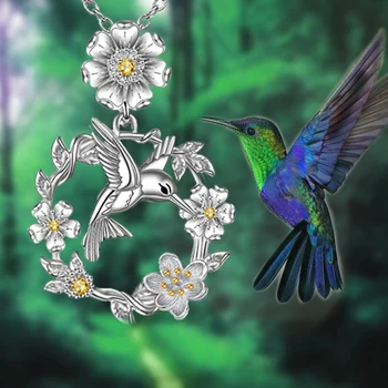 Модное элегантное женское ожерелье с кулоном, новое ожерелье с кулоном в виде цветка, клюющей птицы, женские украшения для банкета, пара, праздничная вечеринка.