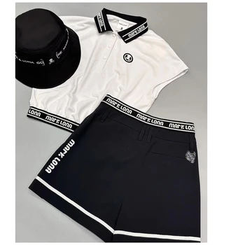 Спортивный костюм для гольфа, женский летний быстросохнущий дышащий короткий жилет, юбка в складки с высокой талией