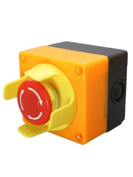 Красный знак аварийной остановки, грибовидный кнопочный выключатель NO + NC AC660V /10A