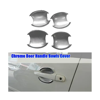 1 комплект хромированных дверных ручек, чаши, крышка для Mitsubishi Pajero Sport 2012-2014, Съемник наружной двери, отделка для стайлинга автомобилей