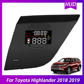 Для Toyota Highlander 2018 2019 Автомобильный электронный головной дисплей HUD OBD Бортовой компьютер Проектор спидометра на лобовом стекле