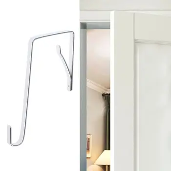 10 шт. Металлическая вешалка для полотенец над дверными крючками, держатель для пальто, Z-образные крючки над дверными крючками, Дверца шкафа, Одинарные крючки, Дверная вешалка
