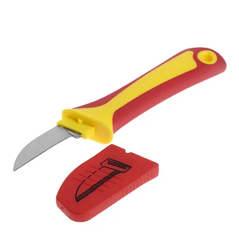 1 шт. Нож для электрика, отрезной инструмент, инструмент для ремонта, крюк, нож, Пластиковая ручка, новый