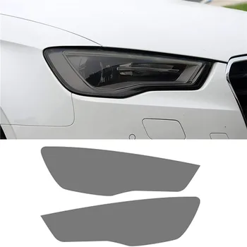 Автомобильные фары из 2ШТ ТПУ, Черная защитная пленка, Прозрачная защитная наклейка для Audi A3 S3 RS3 8V 2013-On Sportback Accessories