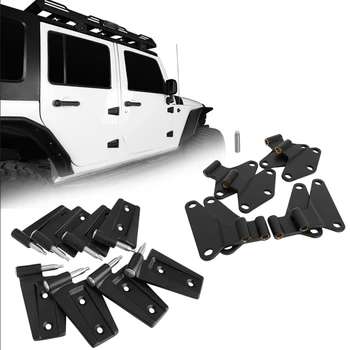 Комплект крепления 4 Дверных петель со стороны кузова Автомобиля Аксессуары из нержавеющей стали для Jeep Wrangler JK 2007-2018