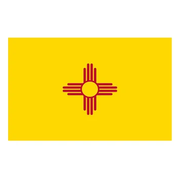 Flagnshow 100% полиэстер Флаг штата Нью-Мексико США
