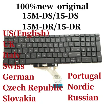100% НОВАЯ оригинальная клавиатура для ноутбука HP 15-DA 15M-DR 15M-DS 15-DR 15-DS 15-DS0011DX Серая L47470-001 131 031 041 061