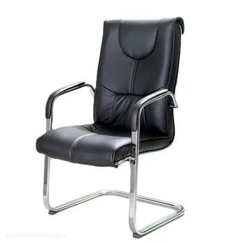 Кожаное офисное кресло, Металлический табурет, Прочный Для тренировок, Утолщенная спинка, Удобный и мягкий подлокотник