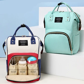 Холщовая сумка для мамы большой емкости, Многофункциональная детская бутылочка, Теплоизоляционная Дорожная сумка для хранения, Модная сумка для мамы, Подвесная сумка