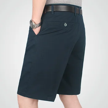 Мужские шорты из 100% хлопка, Новые летние шорты до колена, классические брендовые удобные мужские брюки Sofr
