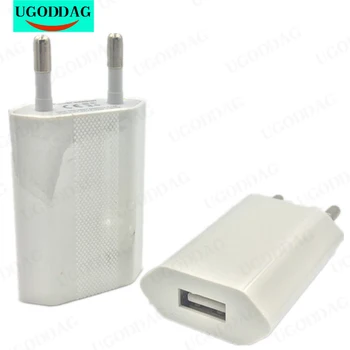 USB Настенное Зарядное Устройство Зарядное Устройство Для Мобильного Телефона EU Plug Travel Home Адаптер Переменного Тока для iPhone 5s 6s 7 Plus для Samsung S5 S6 S7